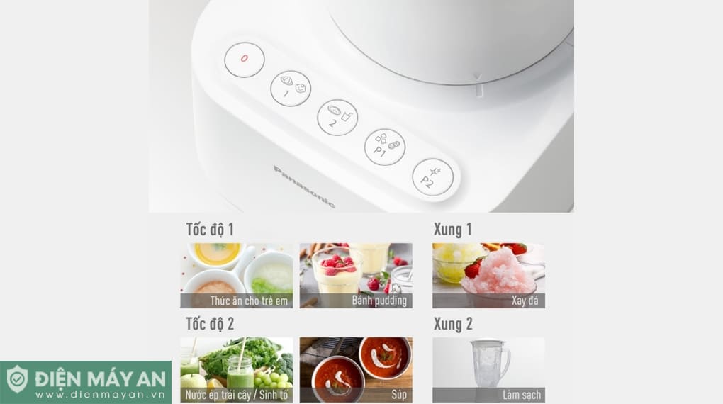 Máy xay đa năng 2 cối Panasonic MX-MP5151WRA